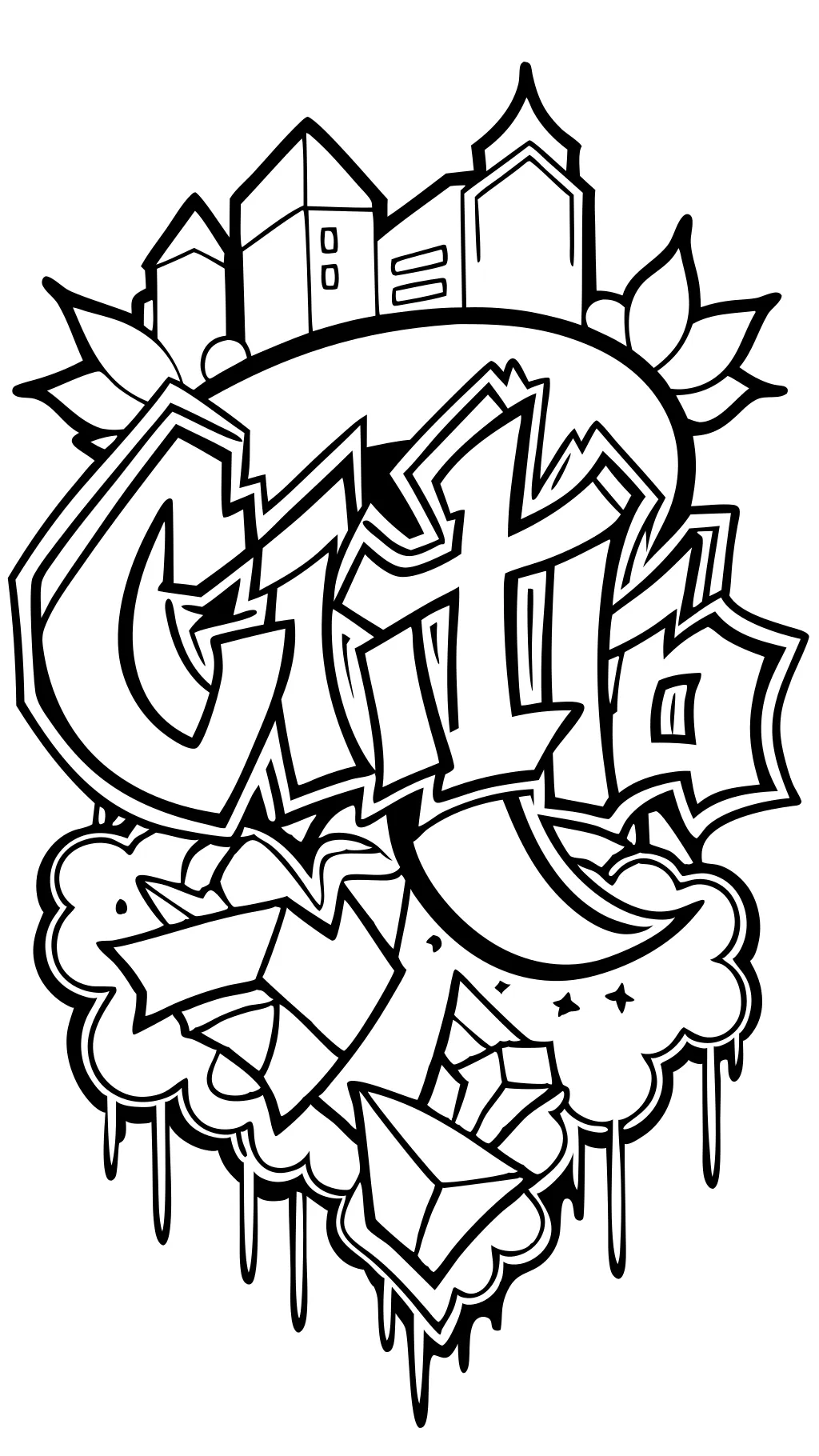 coloriages de graffiti imprimables